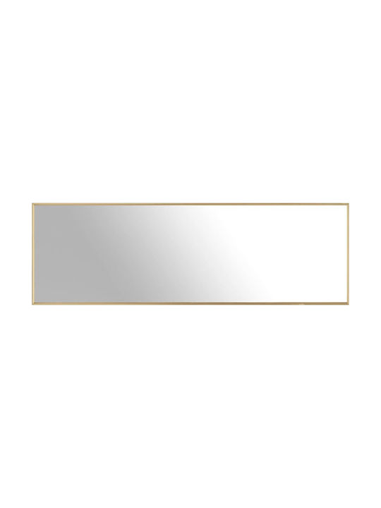 vidaXL Καθρέπτης Τοίχου με Χρυσό Πλαστικό Πλαίσιο 50x150cm