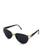 Ysl Women's Sunglasses with Gold Metal Frame and Black Lens SL 6009 Y104