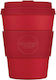 Ecoffee Cup Red Dawn Cană Bambus cu Capac Roșie 350ml