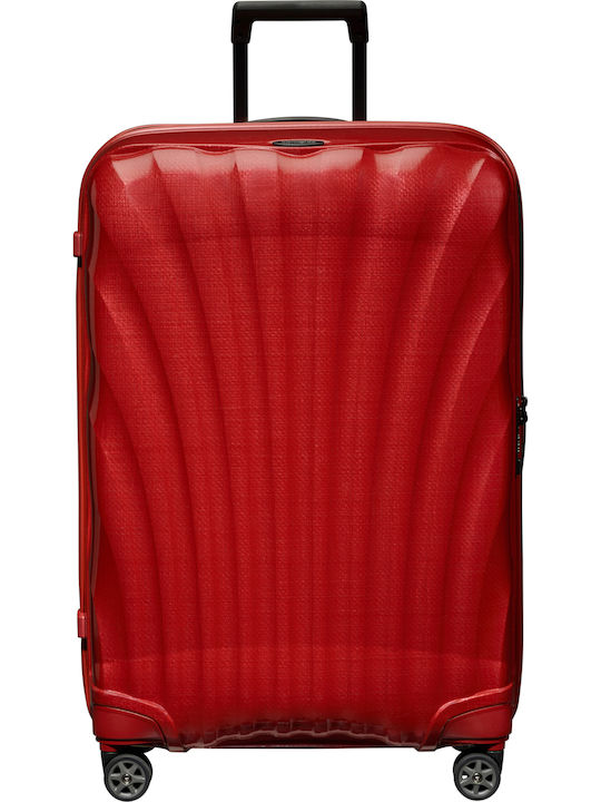 Samsonite C-LITE Große Hart Reisekoffer Rote mit 4 Rädern Höhe 75cm
