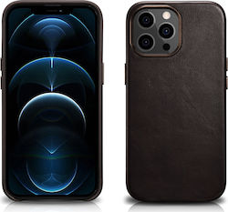iCarer Oil Wax Back Cover Leather Coffee (iPhon...
