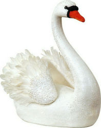 Lianos Christmas Figure Swan White Height 54cm Flooring