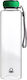 Benetton Glass Water Bottle with Screw Cap Rainbow Green 550ml