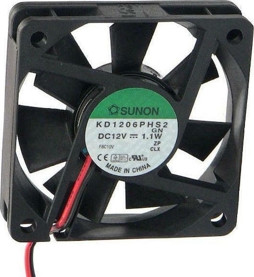 Sunon Ανεμιστήρας 12V DC 60X60X15 1.58W