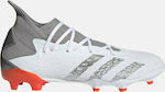Adidas Predator Freak 3 FG Χαμηλά Ποδοσφαιρικά Παπούτσια με Τάπες Λευκά