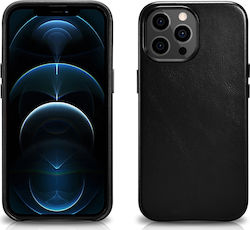 iCarer Oil Wax Back Cover Leather Black (iPhone...