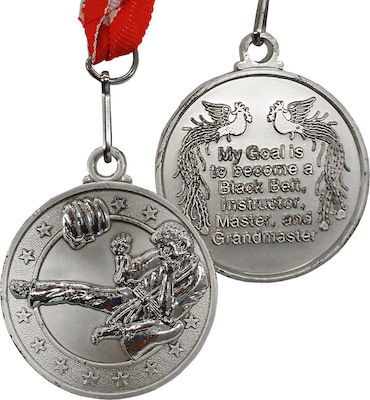 SMAI Silver Medal Ανάγλυφο Ιπτάμενο Λάκτισμα Martial Arts