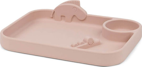 Done by Deer Baby Food Plate Friends made of Silicone Pink