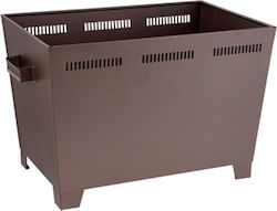 Viometal LTD Boston 1050 Metalic Caseta Depozitare lemne 53.5x30x37cm Cupru