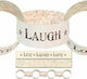 Synchronia Papierkette Live Laugh Love Girlande für Partydekorationen