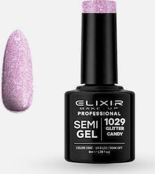 Elixir Semi Gel Хибриден Лак за Нокти 1029 Glit...