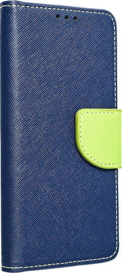 Fancy Wallet Piele artificială Navy/Lime (Galaxy A03s)