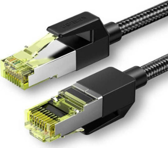 Ugreen F/FTP Cat.7 (10Gbps) Καλώδιο Δικτύου Ethernet 3m Μαύρο