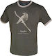 Benisport T-shirt Chewing gum in Khaki color 481