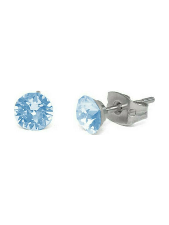 Farma Bijoux Aquamarine Earrings with Stones