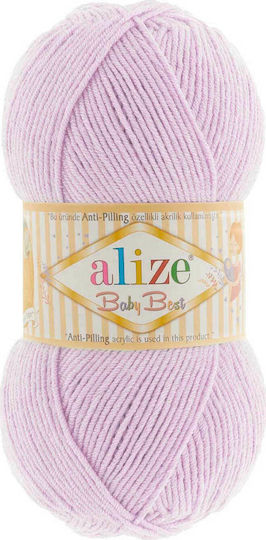 Alize Synthetic Knitting Yarn Baby Best 27 Ροζ 240m 100gr