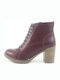 WOMEN'S LEATHER BORNE WITH TAKUNI - Bordeaux