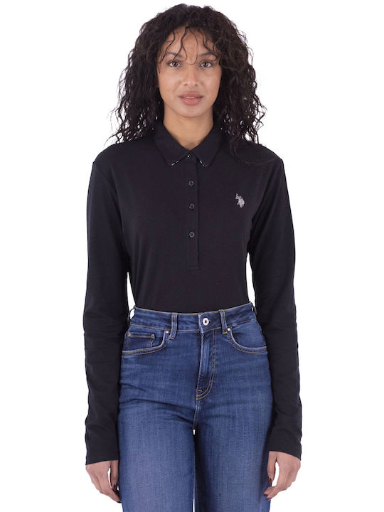 U.S. Polo Assn. Γυναικεία Polo Μπλούζα Μαύρη