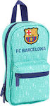 F.C. Barcelona Fabric Prefilled Pencil Case with 2 Compartments Turquoise