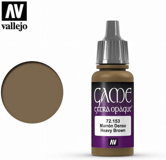 Acrylicos Vallejo Game Extra Opaque Χρώμα Μοντελισμού Heavy Brown 17ml