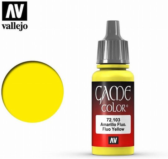 Acrylicos Vallejo Game Extra Opaque Χρώμα Μοντελισμού Fluorescent Yellow 17ml