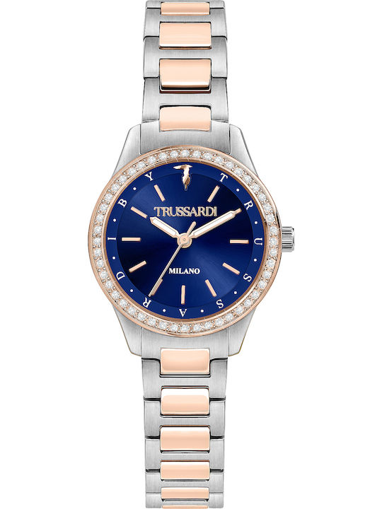 Trussardi T-Sky Women's Watch with Gold Metal Bracelet