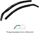 Heko Set of Windbreakers Rear Car Dark Fime for Nissan Titan 2pcs