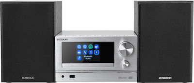 Kenwood Ηχοσύστημα 2 M-7000S 60W cu CD / Media digitale Player, WiFi și Bluetooth Argint
