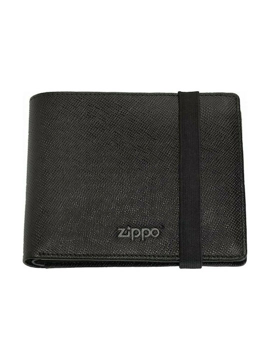 Zippo Men's Leather Wallet Black