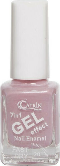 Catrin Beaute 7 in 1 Gel Effect Glossy Βερνίκι Νυχιών Μακράς Διαρκείας Ροζ 97 13ml