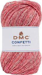 DMC Synthetic Knitting Yarn Confetti Red 550 355m 355gr