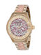 Invicta Angel Γυναικείο Ρολόι 40mm Μπαταρίας με Ροζ Μεταλλικό Μπρασελέ