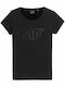 4F Damen Sport T-Shirt Marineblau