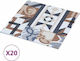 vidaXL Set Plastic Floor PVC with 20 Tiles 2mm L30.5pcsxW30.5pcs