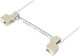 VK Lighting Stromstecker mit Steckdosenbuchse Rx7s in Weiß Farbe Set 1Stück 37105-004629