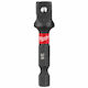 Milwaukee Adapter with Socket HEX and Output 3/8''