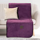 Beauty Home Dekorativer Kissenbezug 8352 purple 42x42cm.