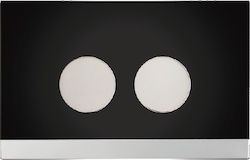 Viospiral Teos Flush Plate Dual Flush Chrome
