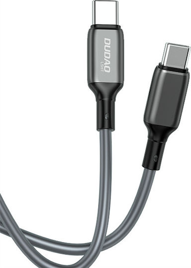 Dudao L5HT USB 2.0 Cable USB-C male - USB-C 100W PD Γκρι 1m