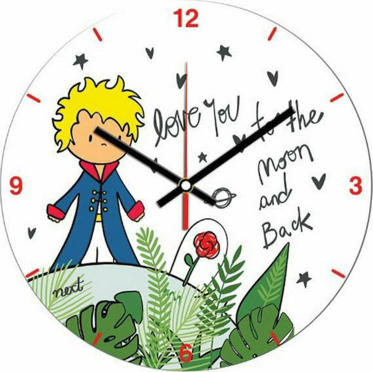 Next Детски стенен часовник Little Prince Пластмаса 31εκ.