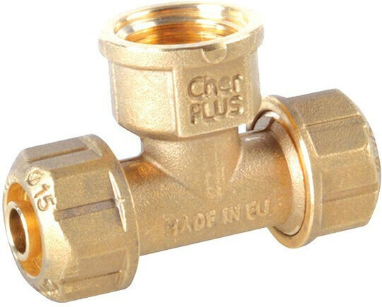 Cherbros Teu de Conectare pentru Țeavă Multistrat Mamă 18mm C0810180420
