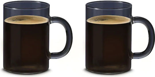 De'Longhi Mug Glass Transparent 250ml 2pcs