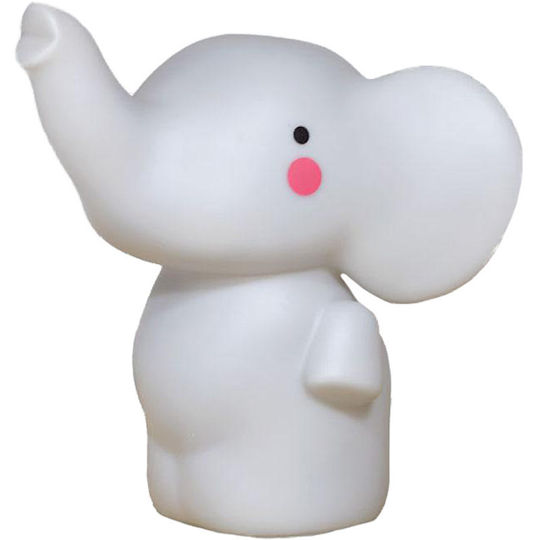 Kiokids Led Kids Decorative Lamp Elephant with Color Changes White 15.5x9.5x13.5εκ.