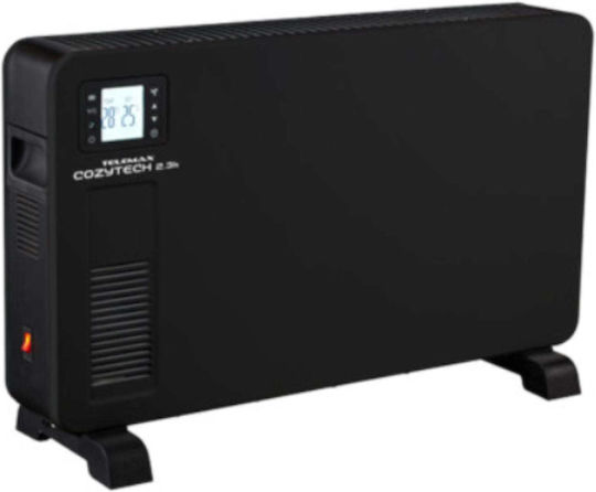 Telemax Cozytech Floor Convector Heater 2300W with Electronic Thermostat 68x43cm Black