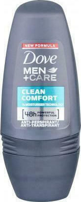 Dove Men+Care Clean Comfort Deodorant 48h Roll-On 50ml