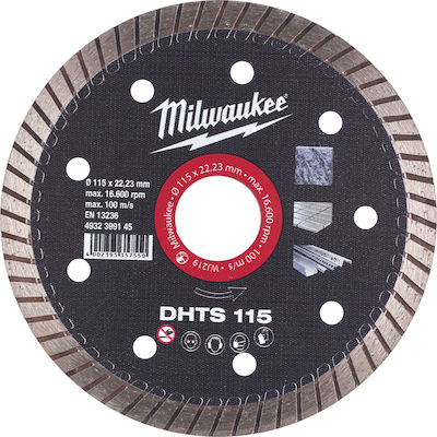 Milwaukee Δίσκος Διαμαντέ DHTS Disc de tăiere Materiale de construcție 115mm 1buc