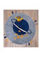 Palamaiki Seti Kids Rug Cotton Albastru Round with Diameter 120cm 9-100539-002