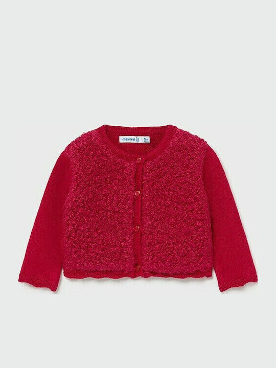 Mayoral Kids Cardigan Knitted Red