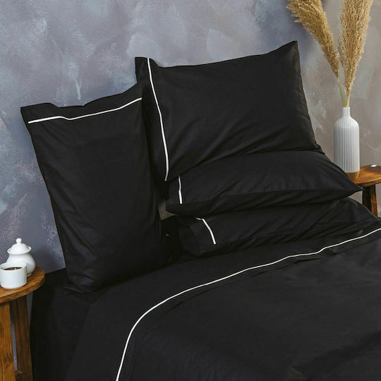 SB Home Плик за Завивка Памучен Единичен 165x240 Ios Черно