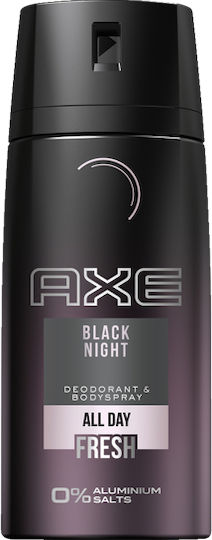 Axe Black Night All Day Fresh Αποσμητικό 24h σε Spray Χωρίς Αλουμίνιο 150ml